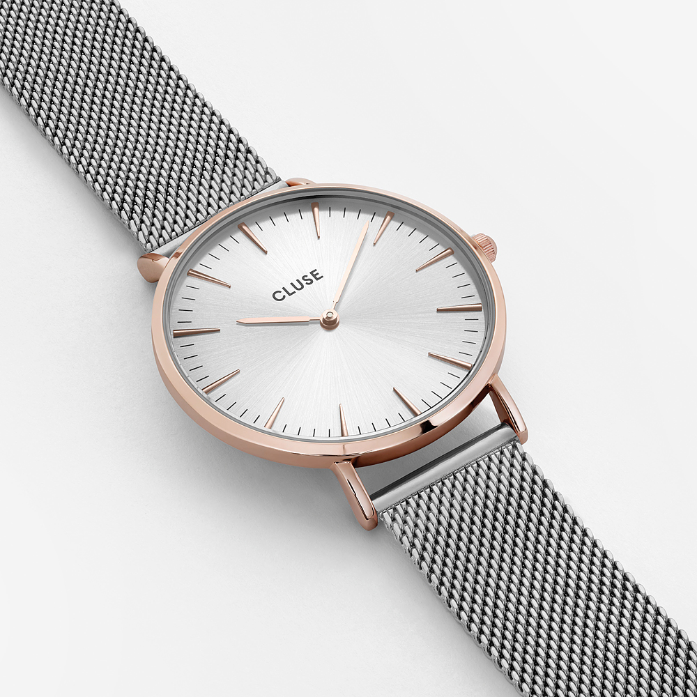 zegarek Cluse CL18116 różowe złoto La Boheme Mesh - miniatura 4