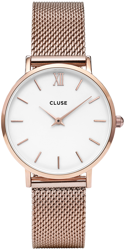 Mesh Rose Gold/White Cluse CW0101203001 