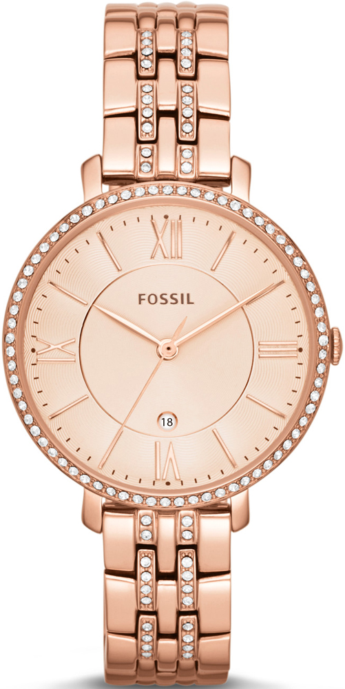 JACQUELINE Rose Gold Stainless Steel 36mm Fossil ES3546 