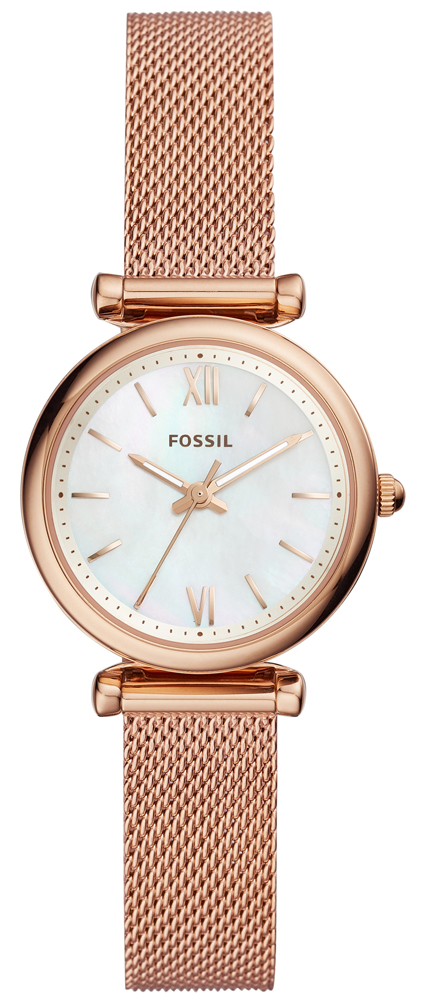 CARLIE Rose Gold Stainless Steel 28mm Fossil ES4433 