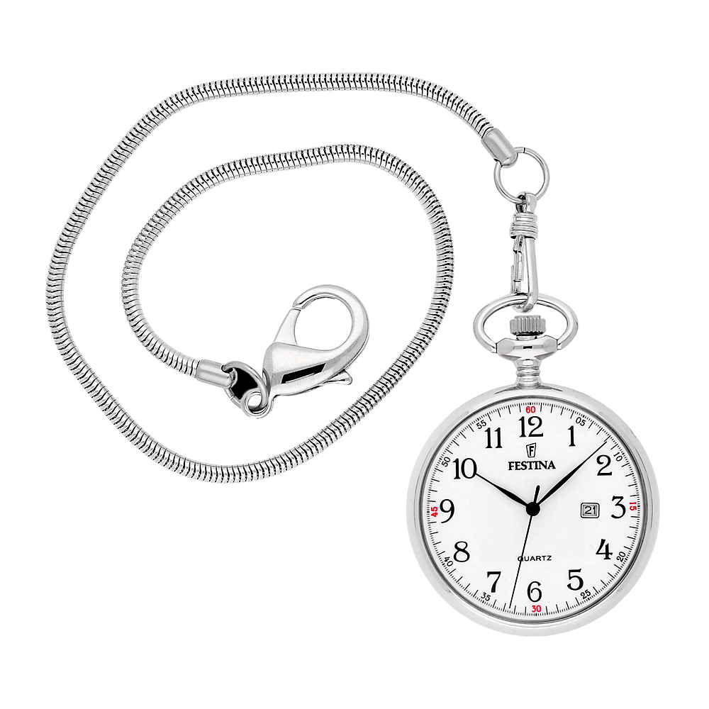 Festina F2019-1 męski zegarek Kieszonkowe łańcuszek - miniatura 3