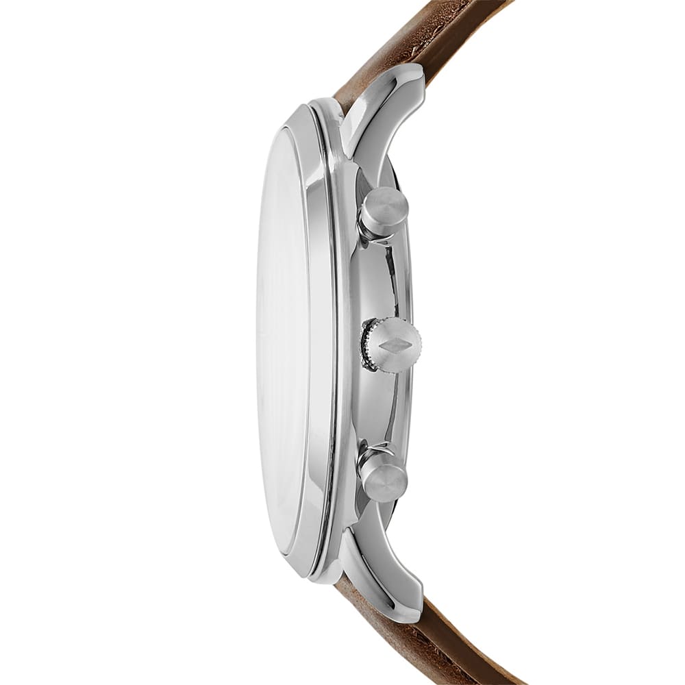 Fossil FS5380 zegarek srebrny klasyczny Townsman pasek - miniatura 3