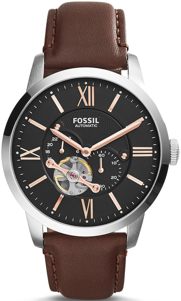 TOWNSMAN Brown Leather Strap 44mm Fossil ME3061 