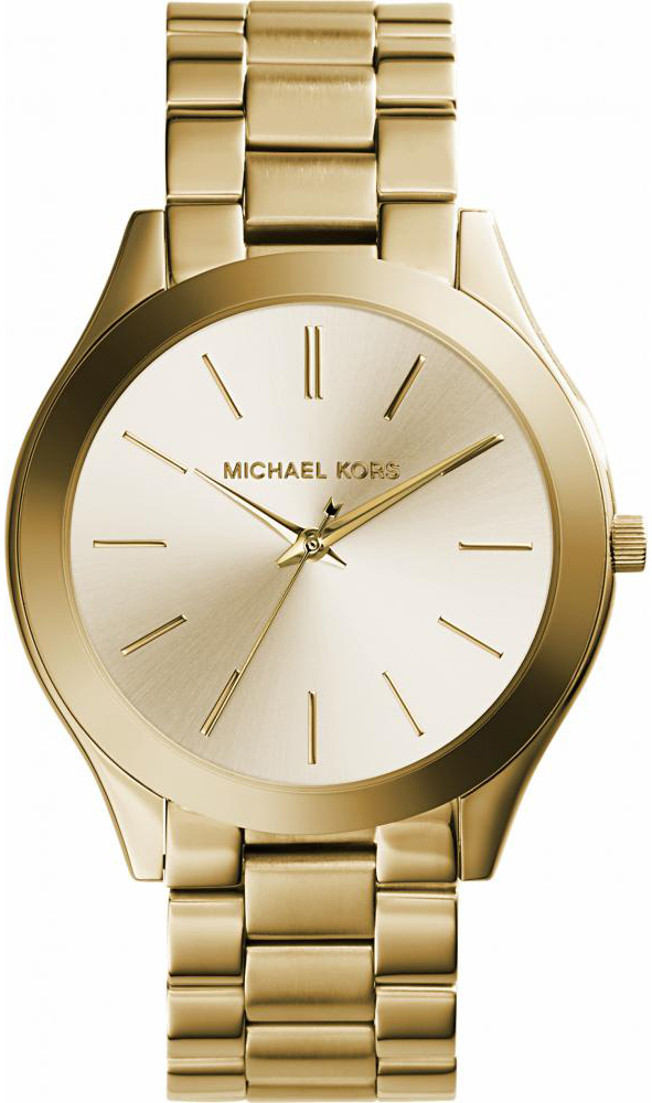 SLIM RUNWAY Gold Stainless Steel 42mm Michael Kors MK3179 
