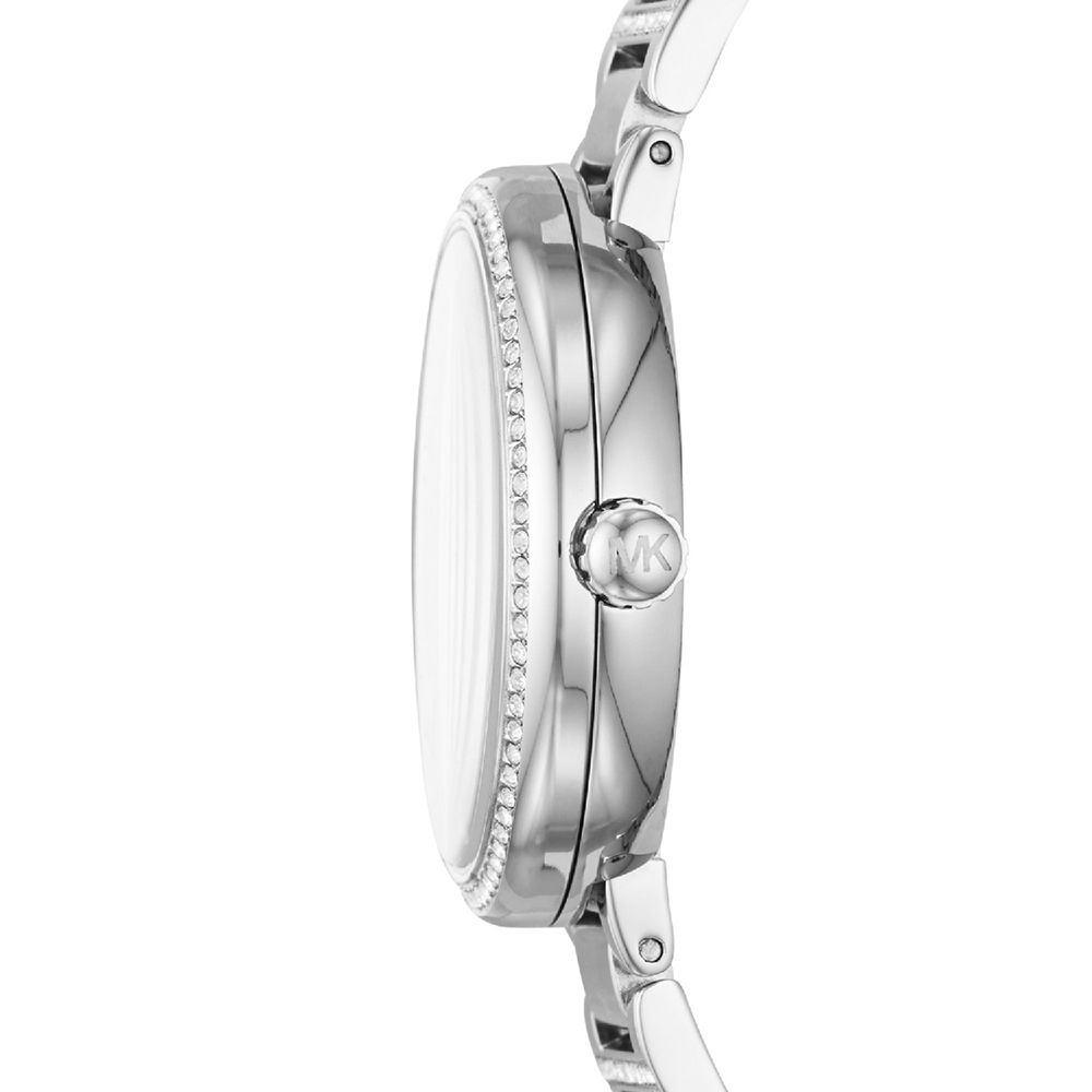 Michael Kors MK3835 zegarek srebrny fashion/modowy Courtney bransoleta - miniatura 3