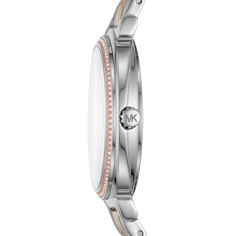 Michael Kors MK3927 zegarek srebrny fashion/modowy Cinthia bransoleta - miniatura 3