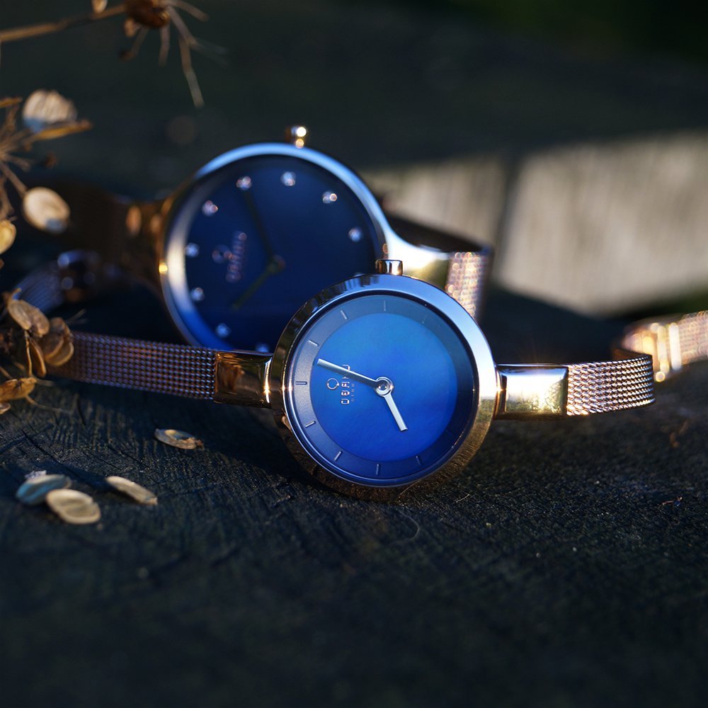 Obaku Denmark V129LVLMV zegarek złoty fashion/modowy Slim bransoleta - miniatura 3
