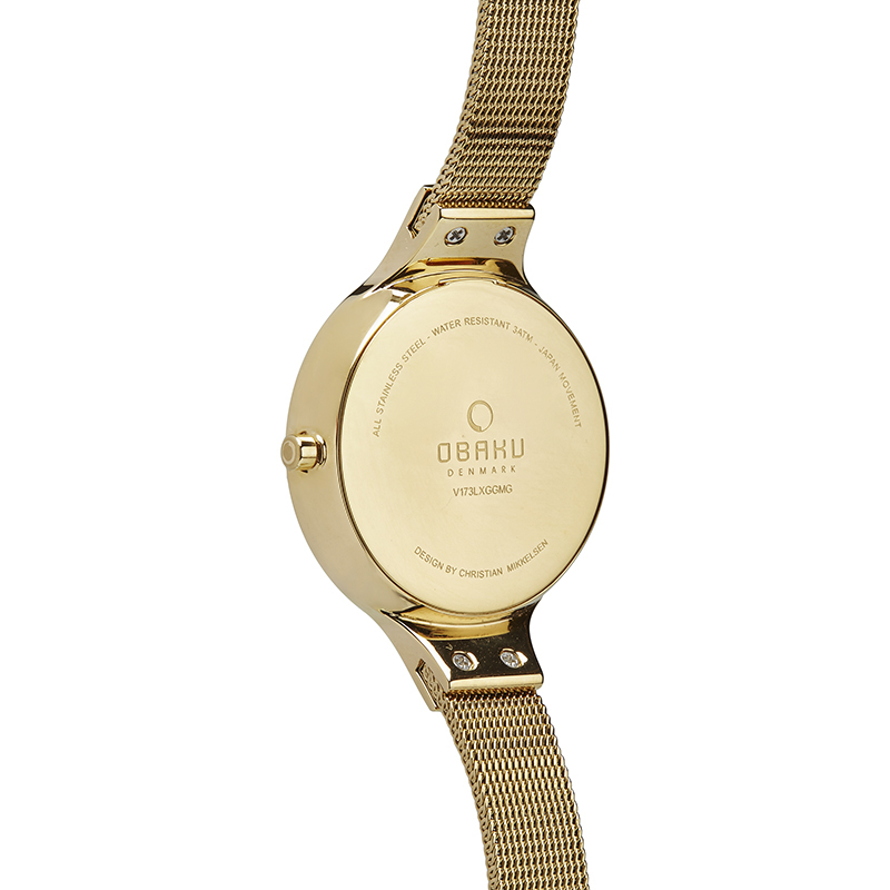 Obaku Denmark V173LXGGMG damski zegarek Slim bransoleta - miniatura 3