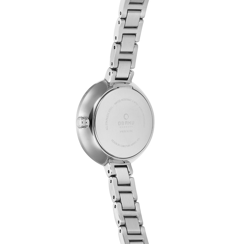 Obaku Denmark V183LXCISC VIND - PEACH Slim fashion/modowy zegarek srebrny - miniatura 4