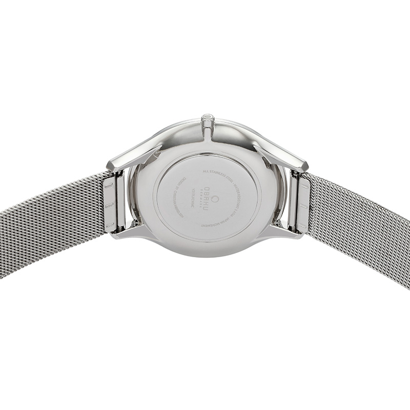 zegarek Obaku Denmark V217LXCWMC kwarcowy damski Slim FIN - STEEL - miniatura 4