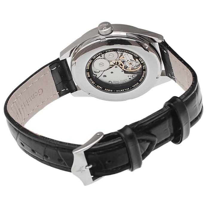 Atlantic 51651.41.65G Worldmaster Mechanical Worldmaster klasyczny zegarek srebrny - miniatura 6