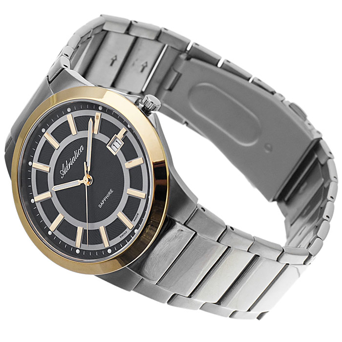 zegarek Adriatica A1175.6114Q srebrny Tytanowe - miniatura 8