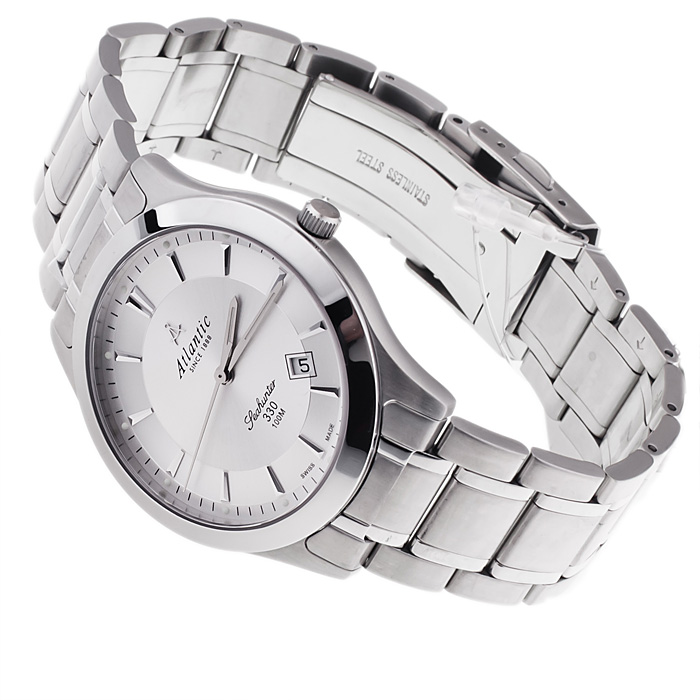 Atlantic 71365.41.21 zegarek męski Seahunter srebrny - miniatura 5