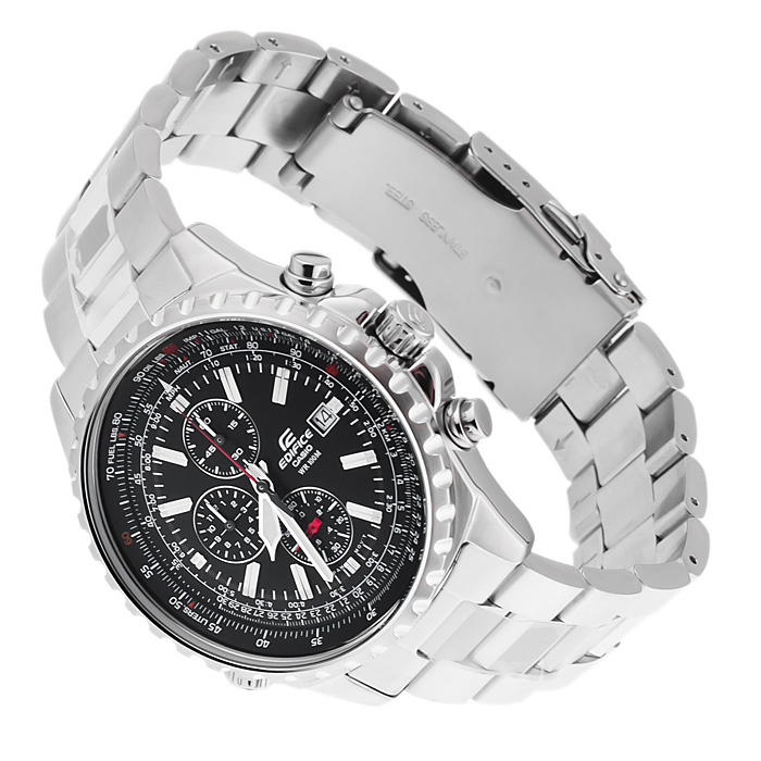 Edifice EF-527D-1AVEF zegarek srebrny sportowy EDIFICE Momentum bransoleta - miniatura 5