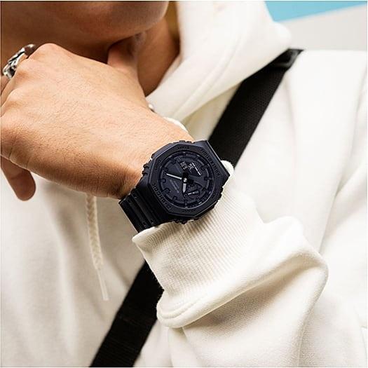Zegarek Casio G-SHOCK Octagon Black CasiOak Carbon Core Guard męski GA-2100-1A1ER - miniatura 15