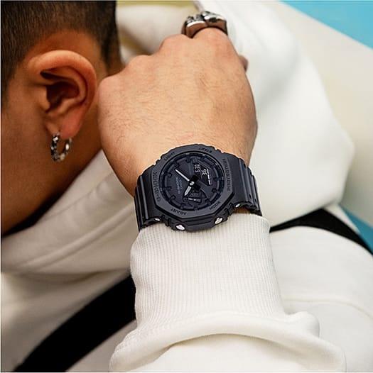 Zegarek Casio G-SHOCK Octagon Black CasiOak Carbon Core Guard męski GA-2100-1A1ER - miniatura 16