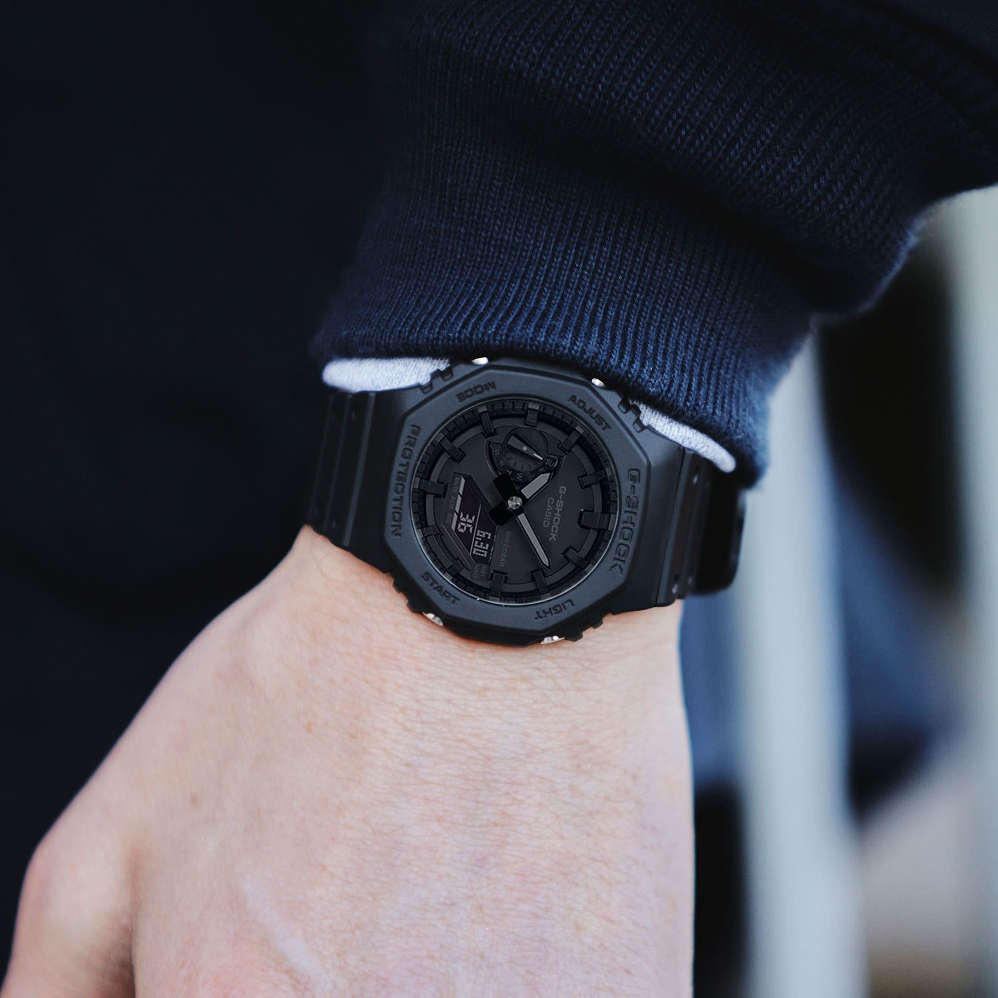 Zegarek Casio G-SHOCK Octagon Black CasiOak Carbon Core Guard męski GA-2100-1A1ER - miniatura 17