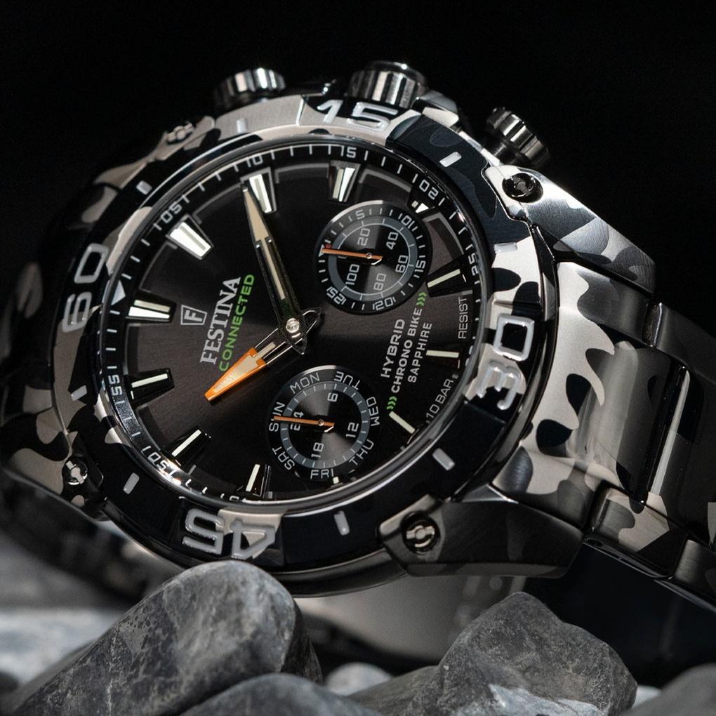 Zegarek Festina CHRONO BIKE HYBRID stalowy męski szary F20545-1 - miniatura 17