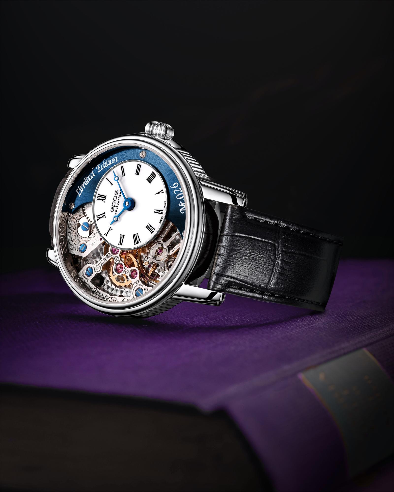 Zegarek Epos 3435 Verso 2 Limited Edition mechaniczny męski czarny 3435.313.20.26.25 - miniatura 15