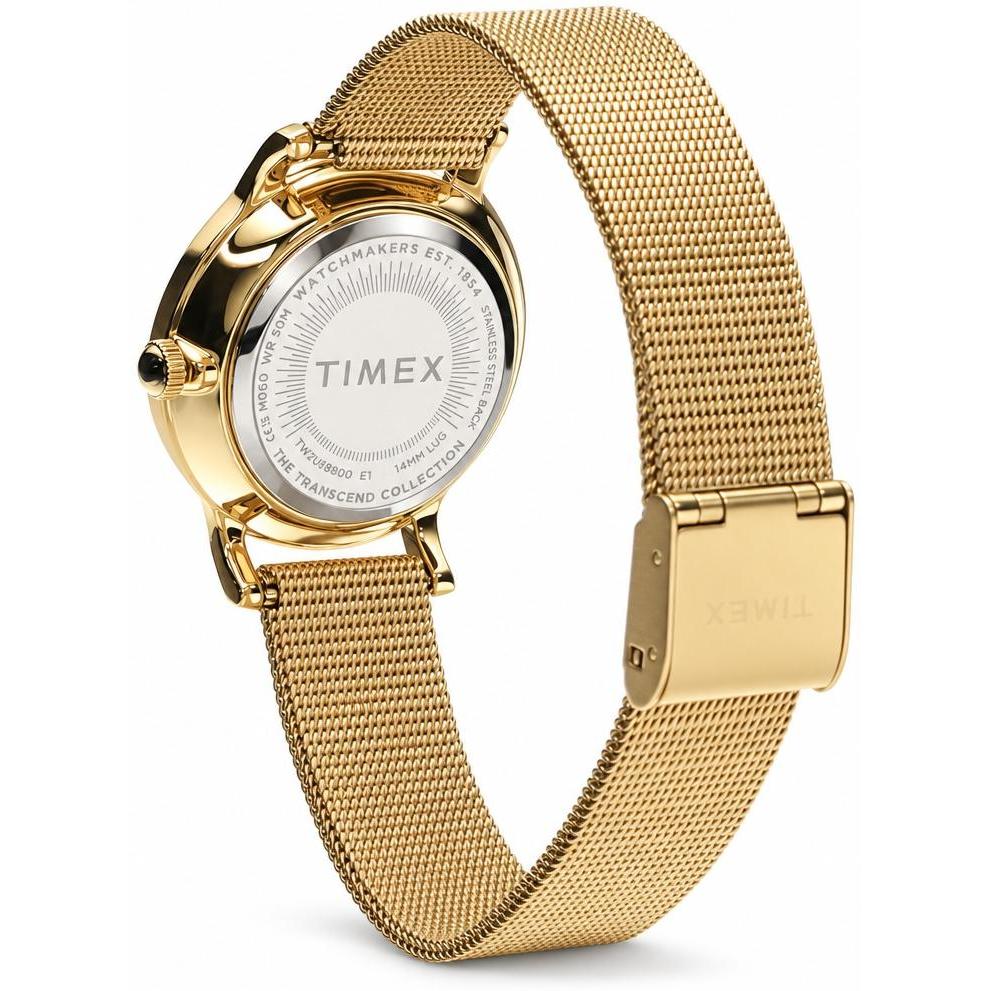 Zegarek Timex Transcend 31mm stalowy damski złoty TW2U86800 - miniatura 4