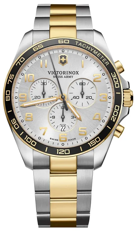 Zegarek Victorinox FieldForce Classic Chrono stalowy 241903-POWYSTAWOWY - zdjęcie 1