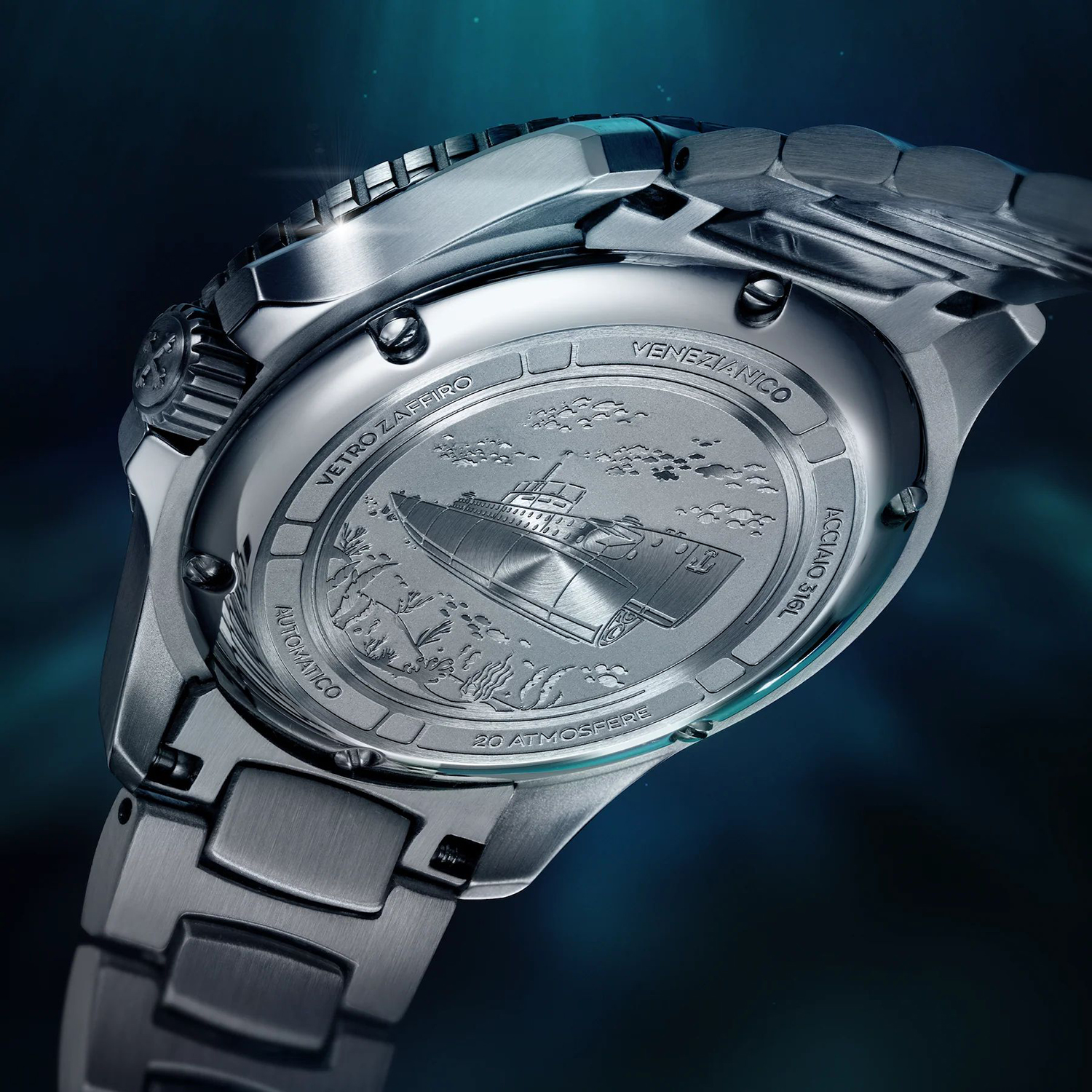 3121540C zegarek srebrny klasyczny Nereide Tungsteno bransoleta