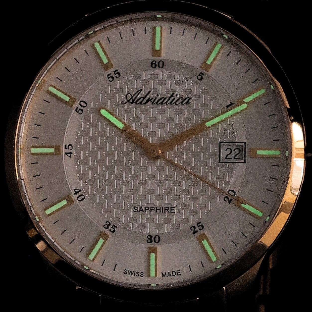 Adriatica A12561113Q Bransoleta elegancki zegarek złoty - miniatura 5