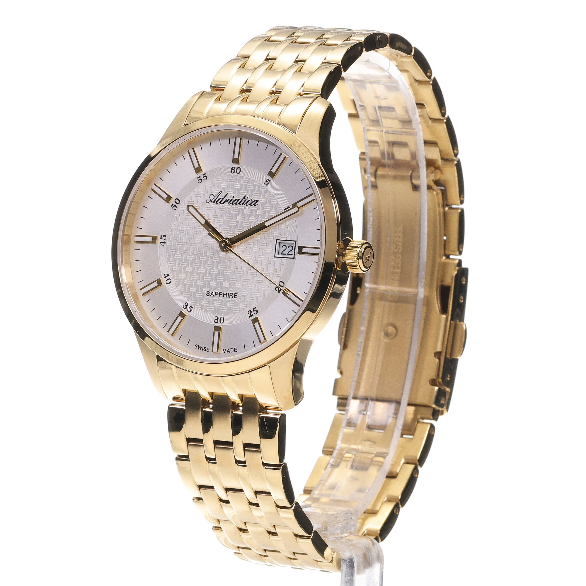 Adriatica A12561113Q Bransoleta zegarek męski elegancki szafirowe - miniatura 2
