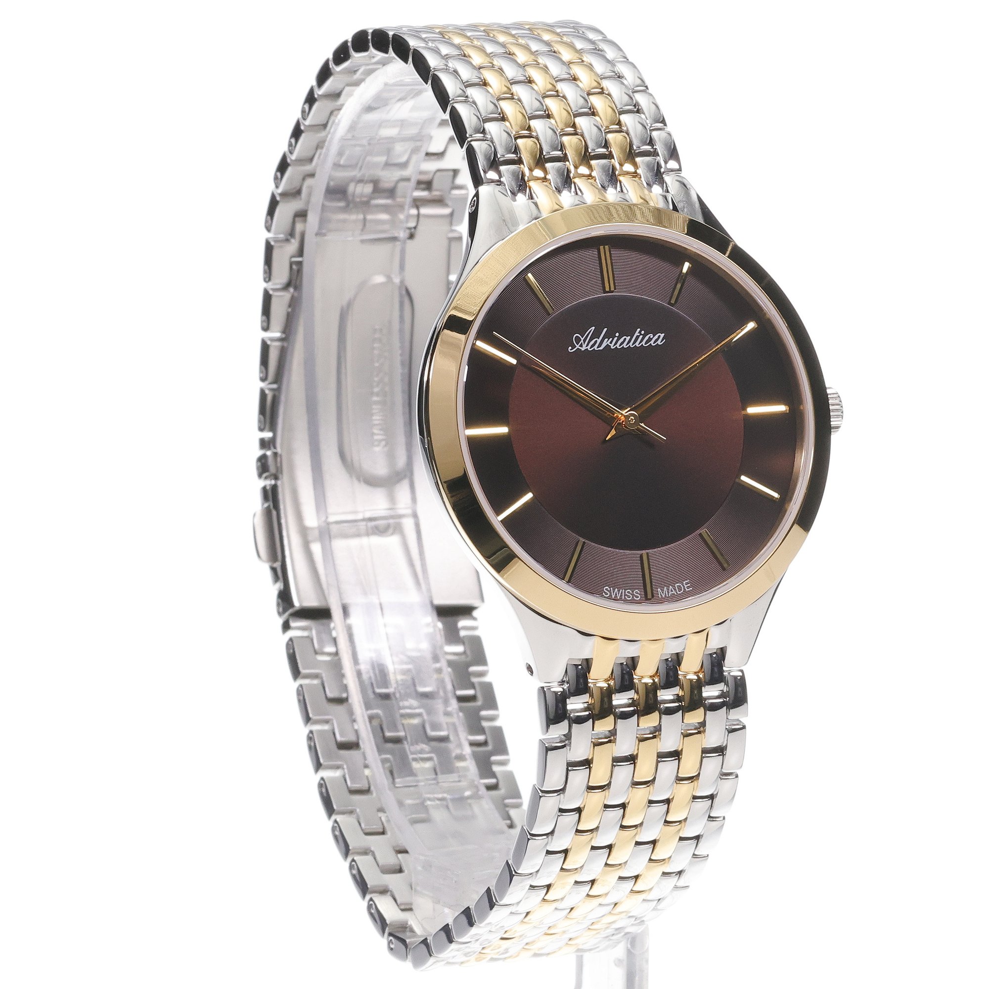 Adriatica A1276211GQ zegarek srebrny klasyczny Bransoleta bransoleta