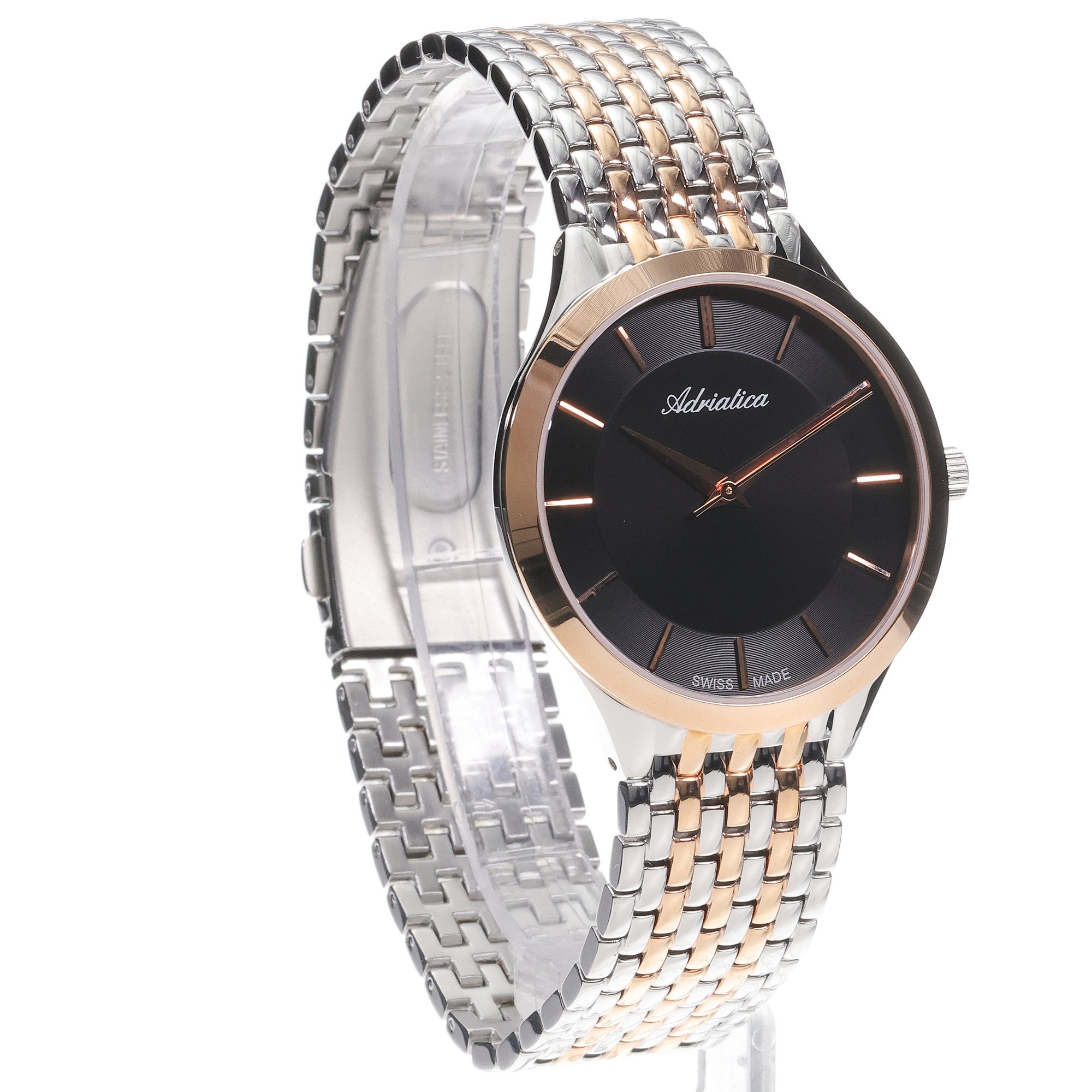 Adriatica A1276R114Q zegarek srebrny elegancki Bransoleta bransoleta