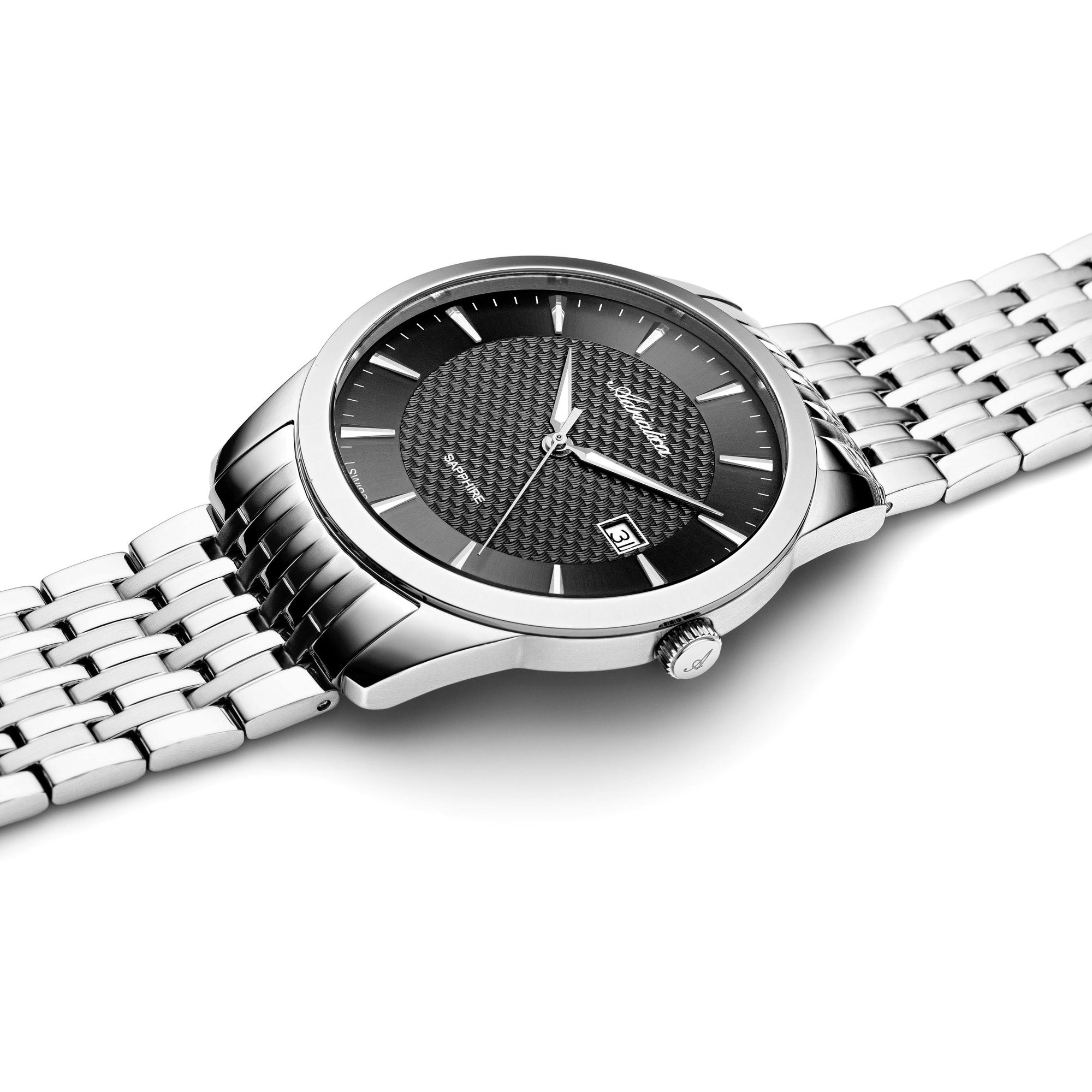 Adriatica A12885114Q zegarek srebrny elegancki Bransoleta bransoleta