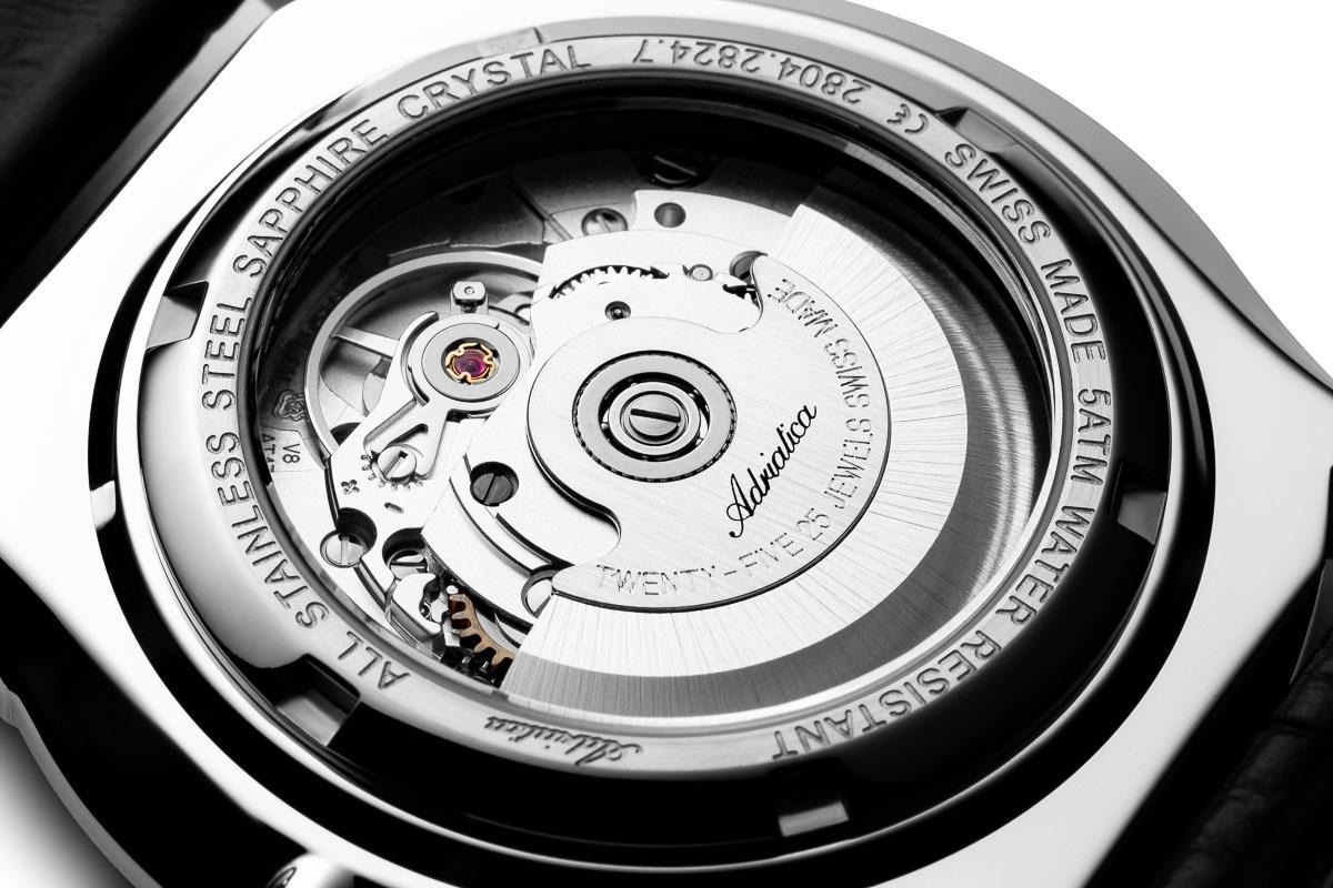 Adriatica A2804R213A zegarek srebrny klasyczny Automatic pasek