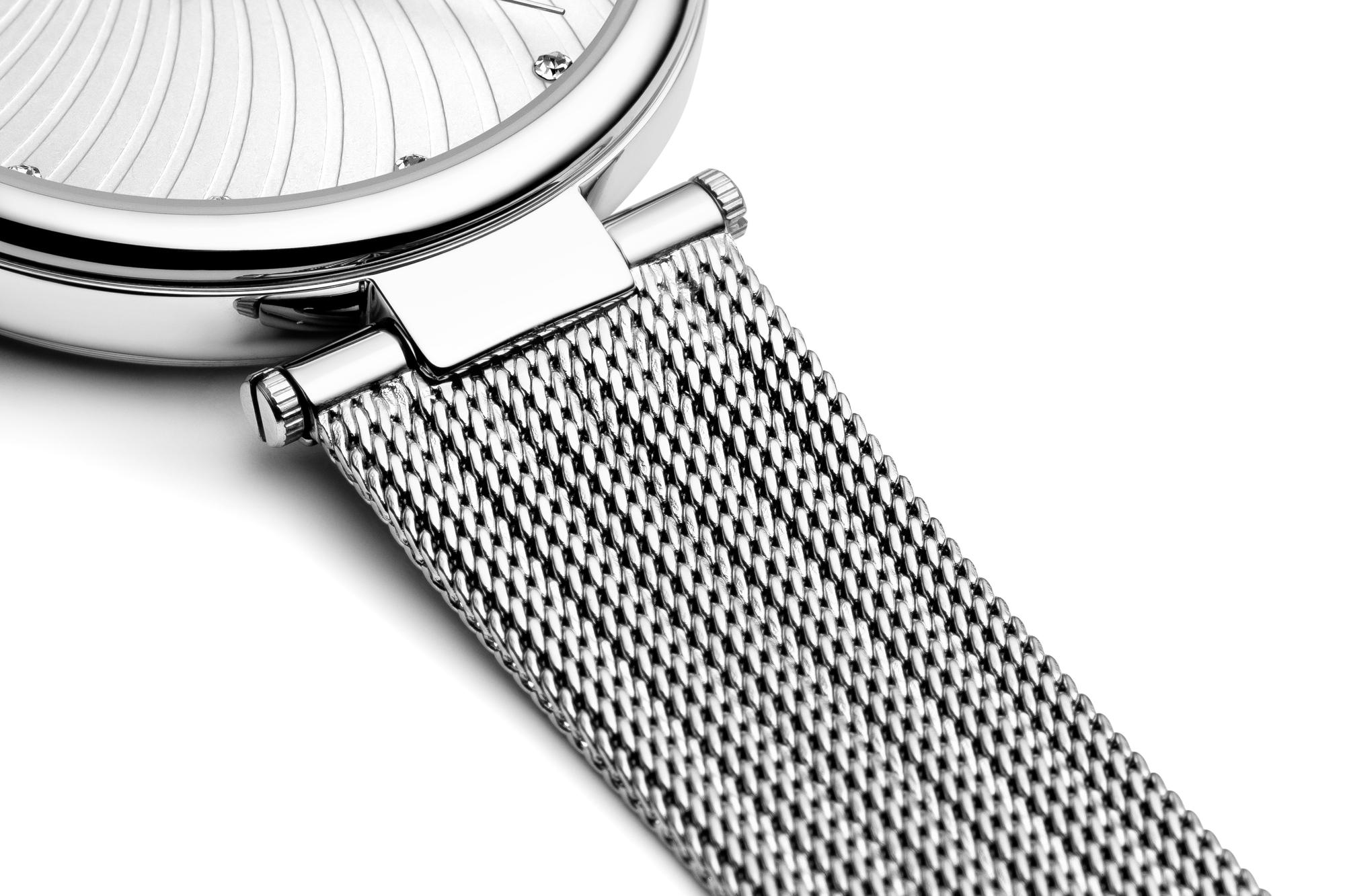 Adriatica A36895143Q zegarek srebrny elegancki Bransoleta bransoleta