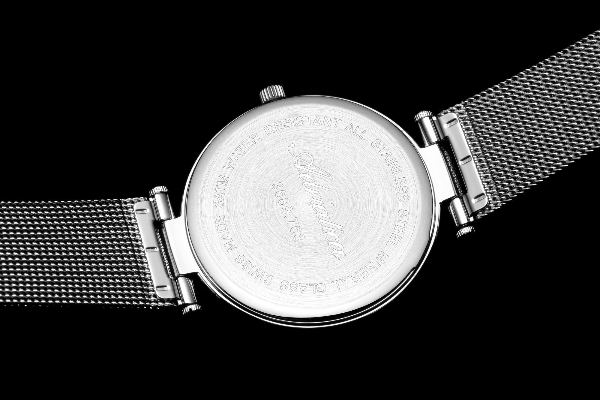 Adriatica A36895143Q zegarek srebrny elegancki Bransoleta bransoleta