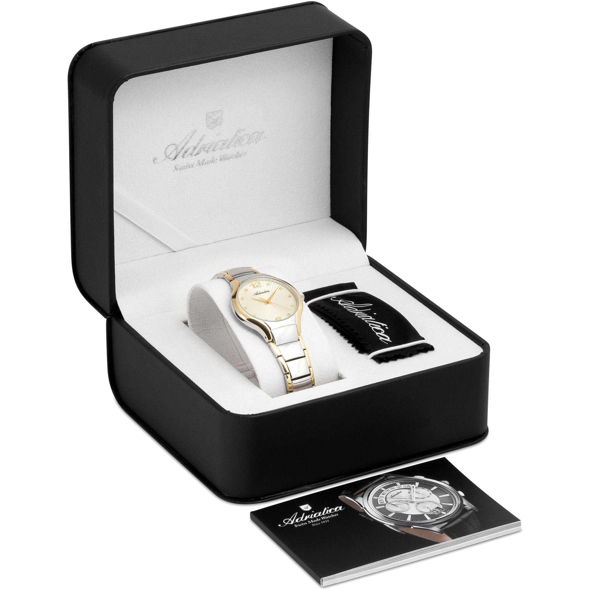 Adriatica A37982171Q Bransoleta zegarek damski elegancki mineralne