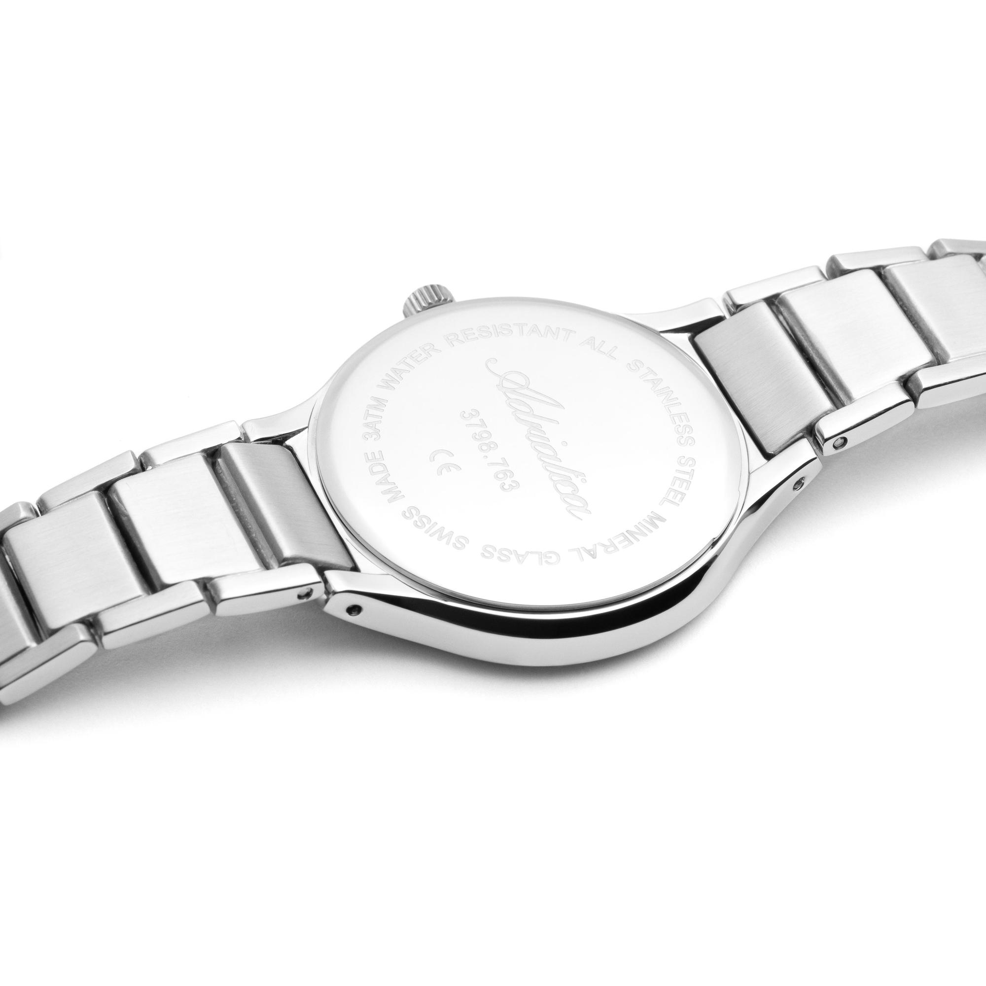 Adriatica A37982171Q zegarek srebrny elegancki Bransoleta bransoleta
