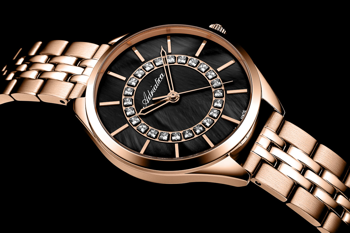 Adriatica A381791RMQ zegarek różowe złoto elegancki Bransoleta bransoleta - miniatura 5