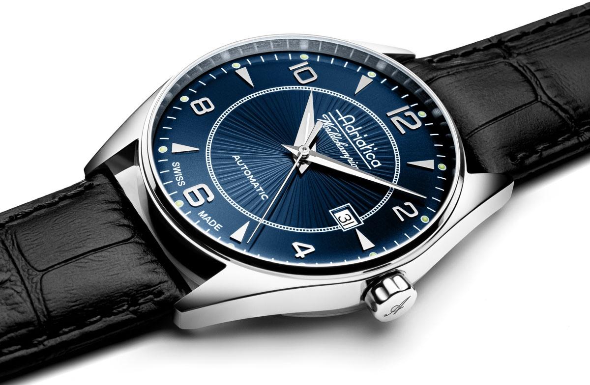 Adriatica A81425255A Worldchampion Automatic Automatic klasyczny zegarek srebrny