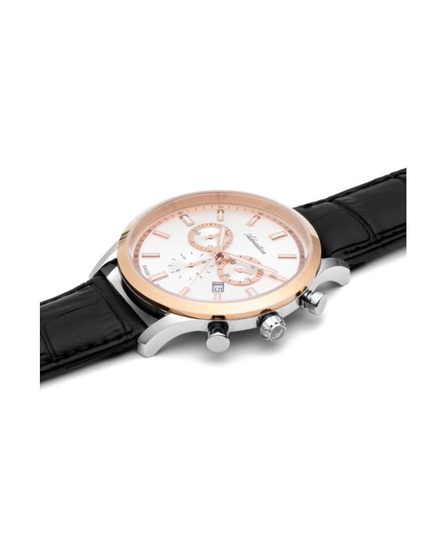 Adriatica A8150R213CH zegarek srebrny elegancki Pasek pasek