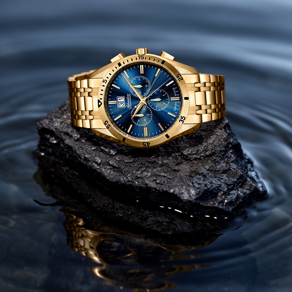 Adriatica A82021115CH Chronograph zegarek klasyczny Bransoleta - miniatura 4