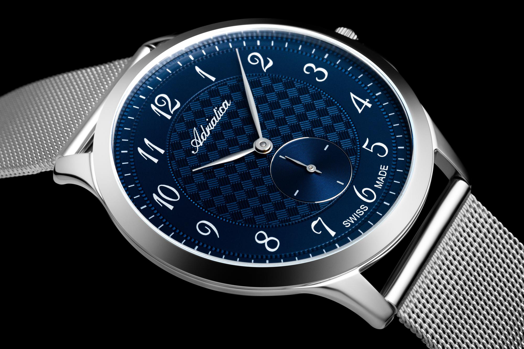 Adriatica A82415125Q Bransoleta zegarek męski elegancki szafirowe - miniatura 4