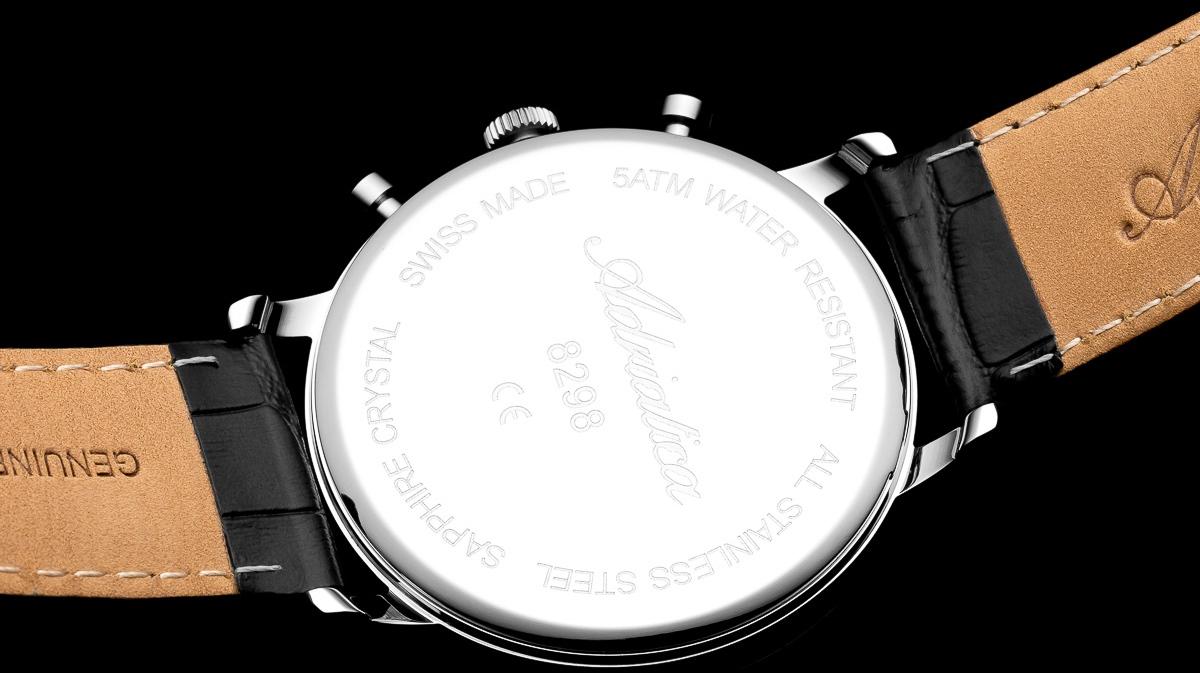 Adriatica A829852B3CH Chronograph Pasek klasyczny zegarek srebrny