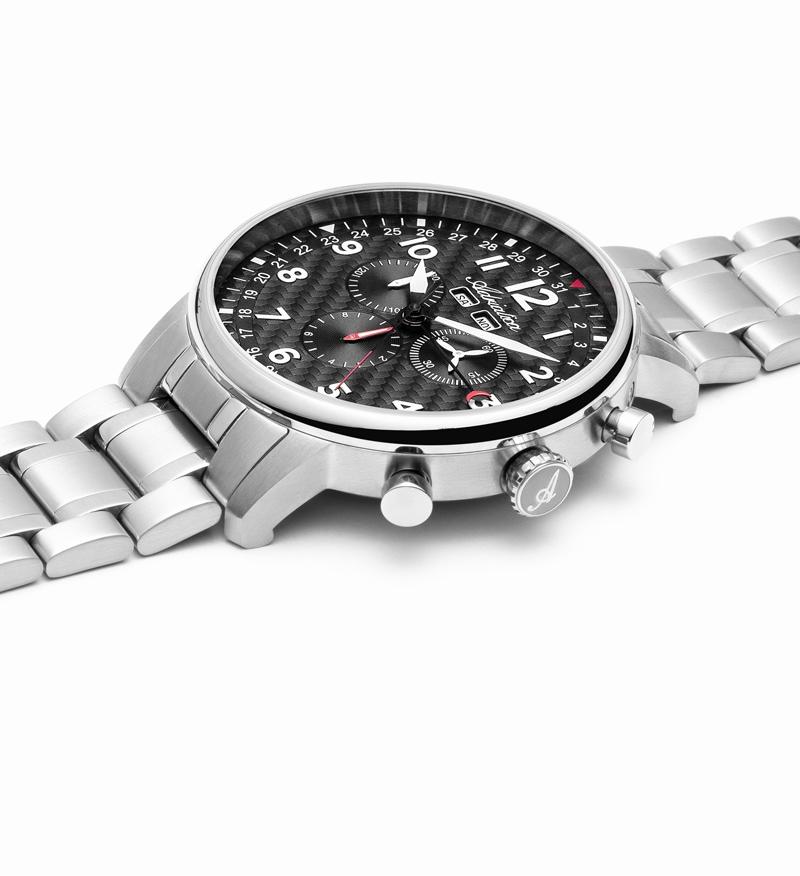Adriatica A83085126CH zegarek srebrny sportowy Bransoleta bransoleta