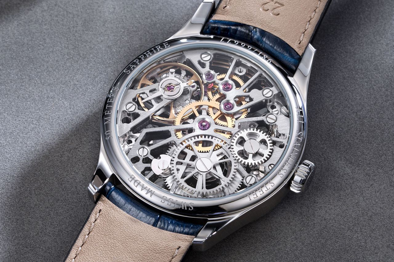 Aerowatch 50981-AA19 Renaissance RENAISSANCE BIG MECHANICAL SKELETON zegarek męski klasyczny szafirowe - miniatura 6