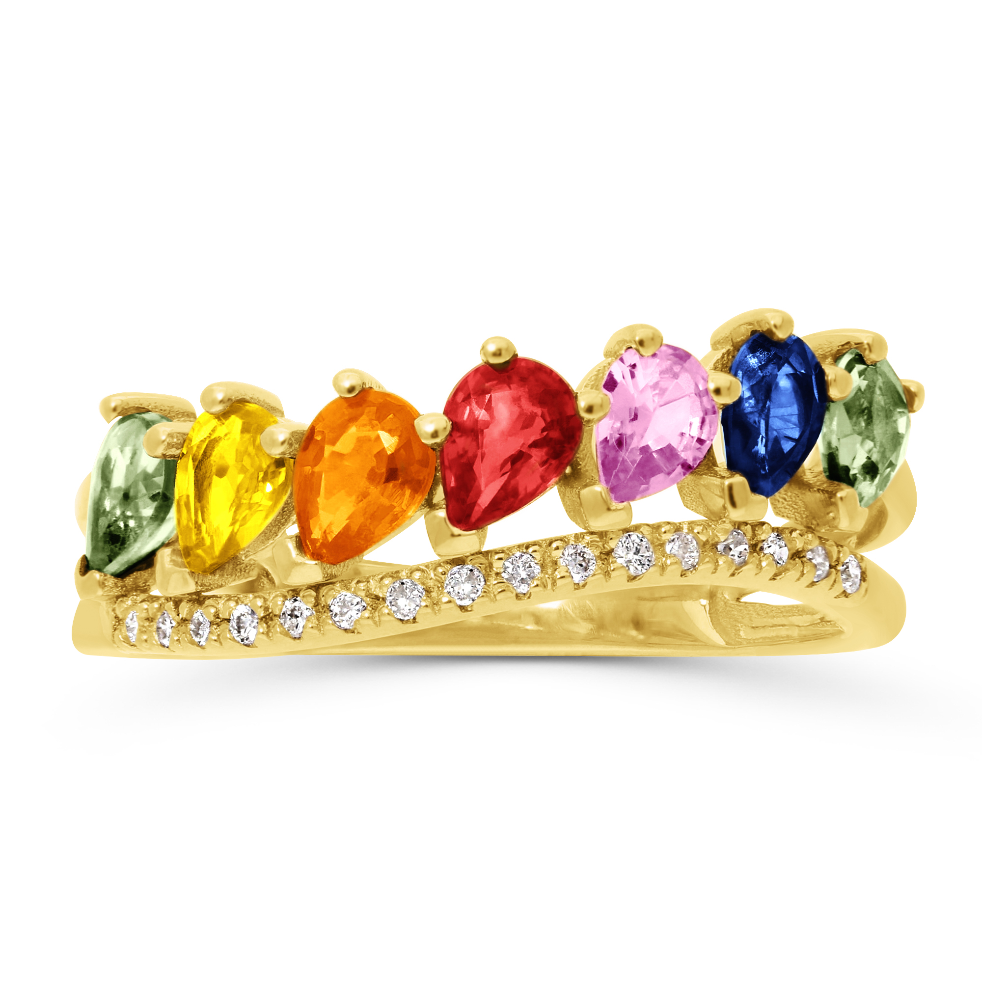 DTS 0.064 CTS HSI2& FANCY SAPPHIRES Alias Concept 2-RG4542DMS-50 
