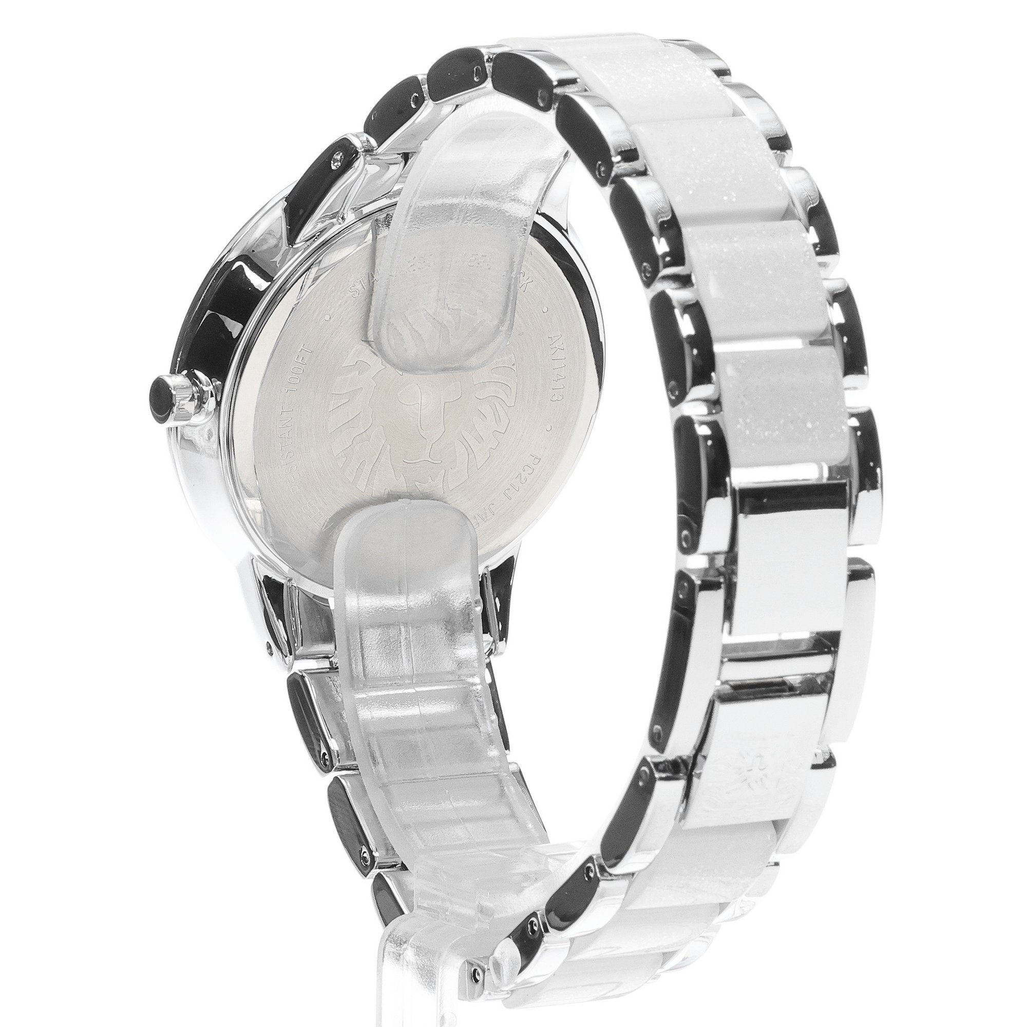 Anne Klein AK-1413LGSV zegarek srebrny klasyczny Bransoleta bransoleta - miniatura 4