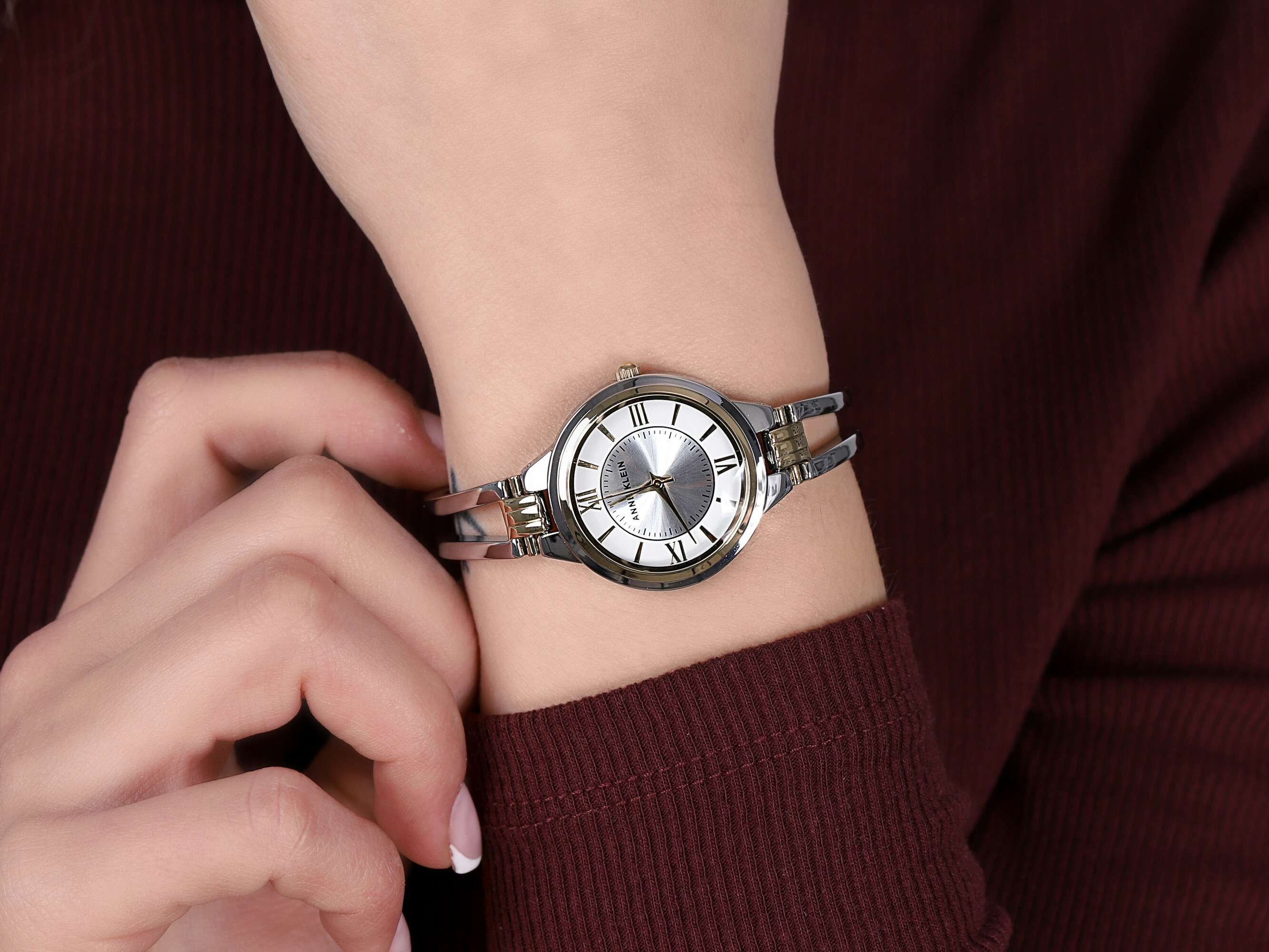 Anne Klein AK-1441SVTT zegarek damski Bransoleta - miniatura 5