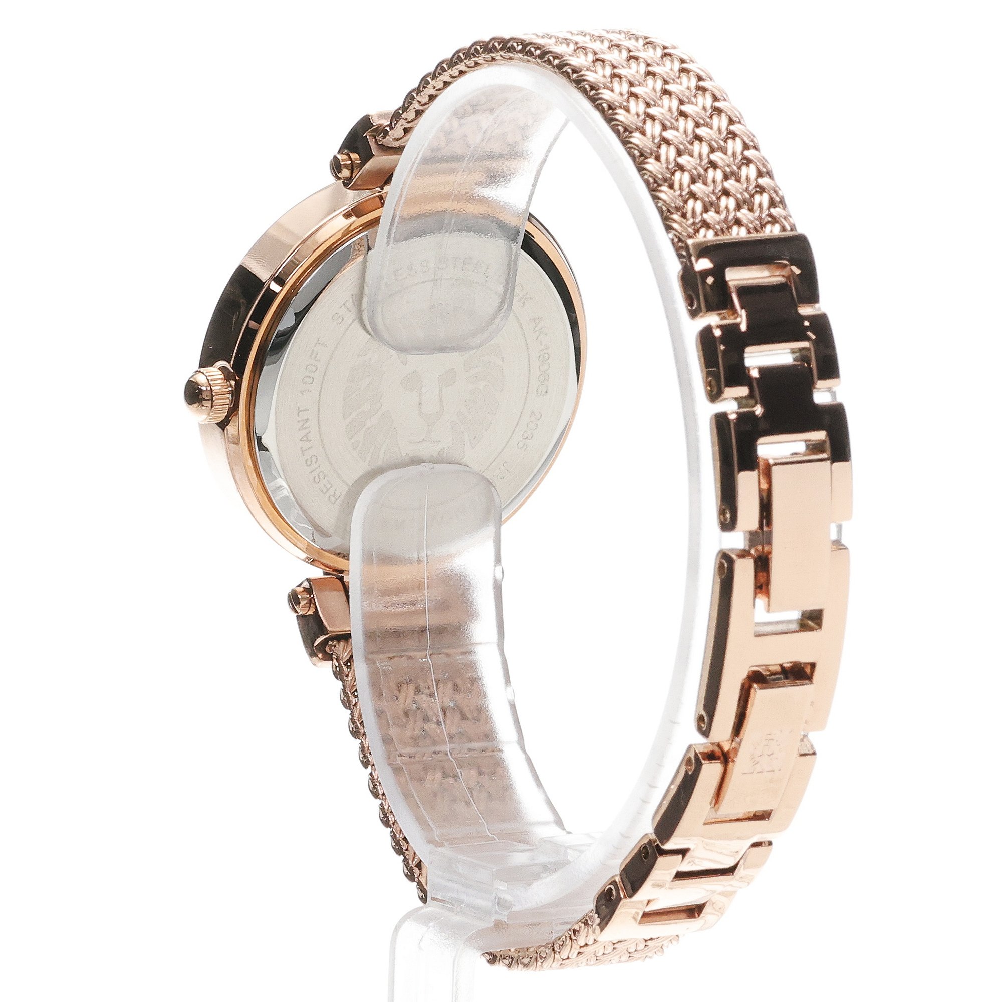 Anne Klein AK-1906RGRG Bransoleta fashion-modowy zegarek złoty - miniatura 4