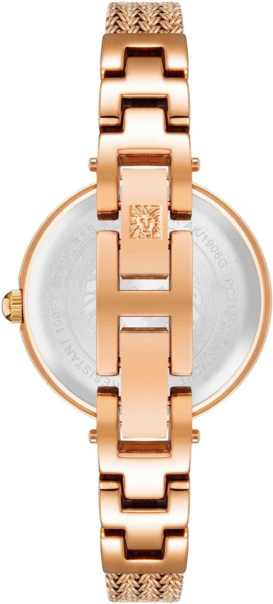 Anne Klein AK-1906RGRG zegarek złoty fashion-modowy Bransoleta bransoleta - miniatura 7