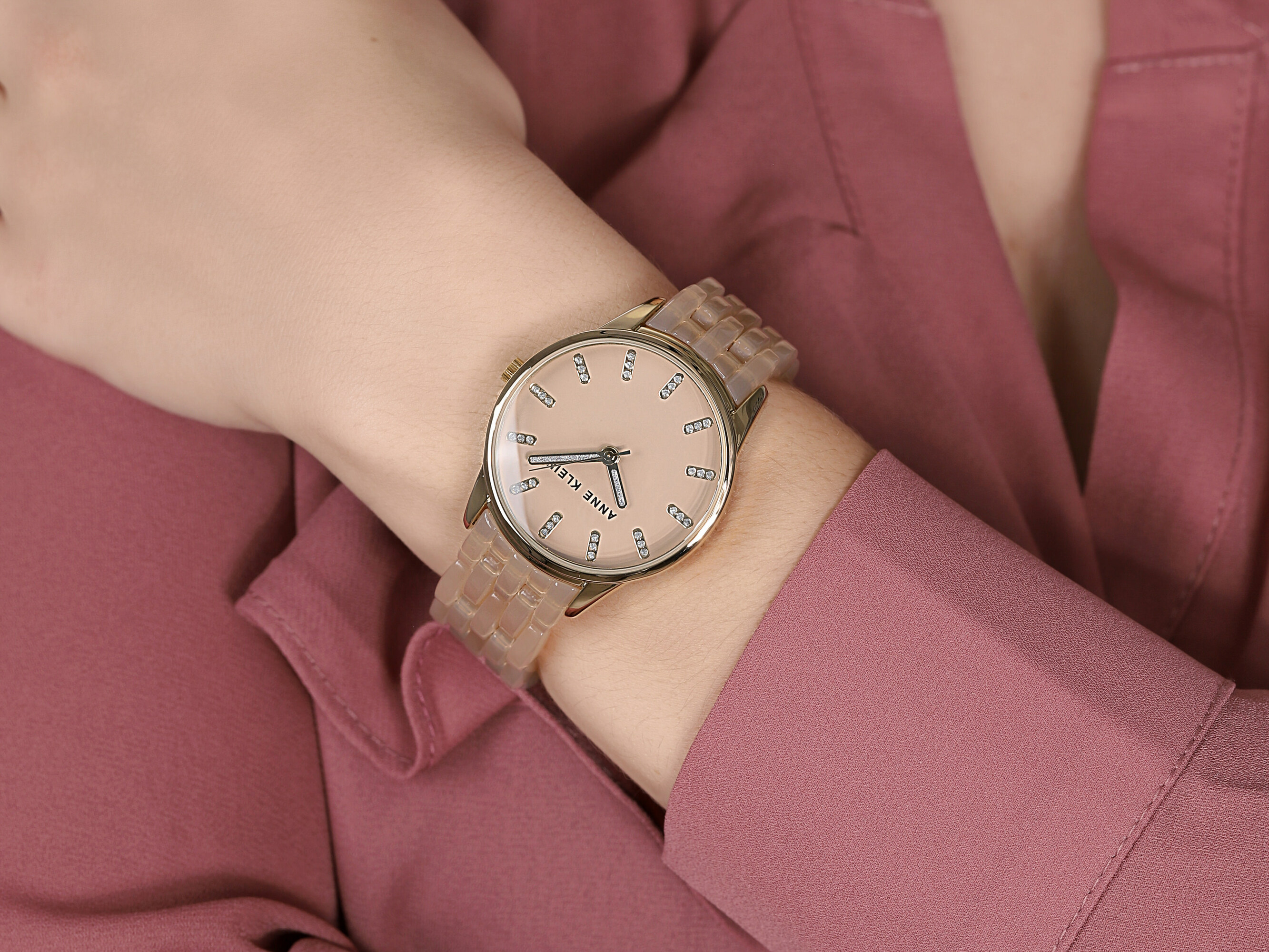 Anne Klein AK-2616TNGB damski zegarek Bransoleta bransoleta - miniatura 2